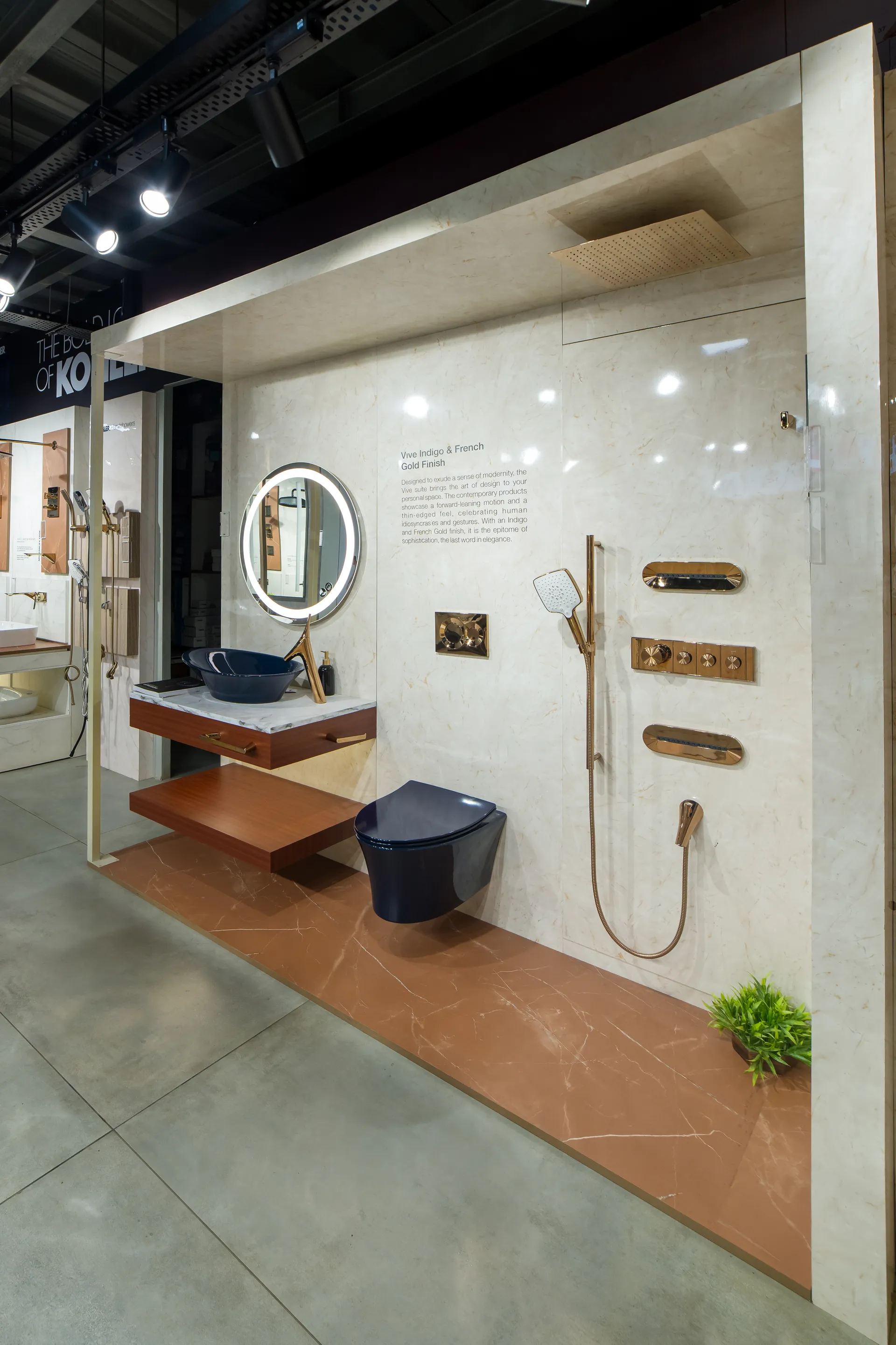 Styled bathroom vignette